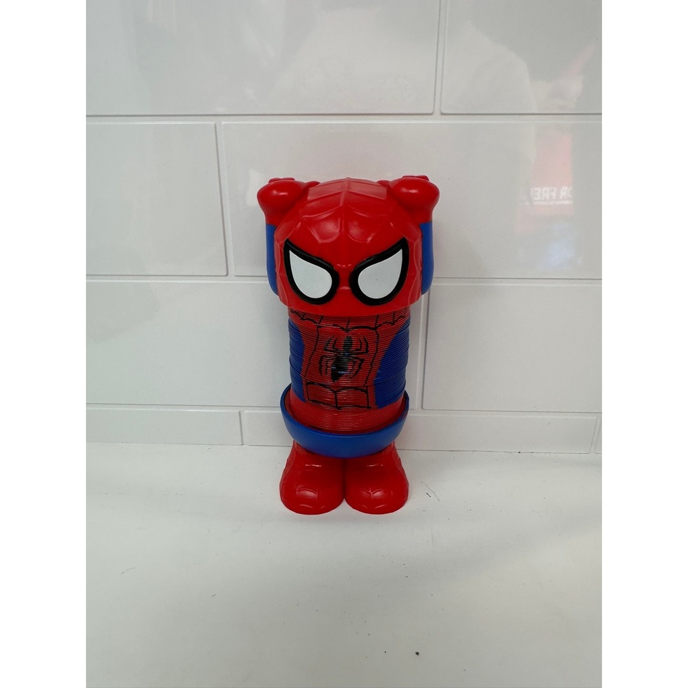 Marvel Spider-Man Slinky Plastic Spring Toy Red Blue Collectible Figure